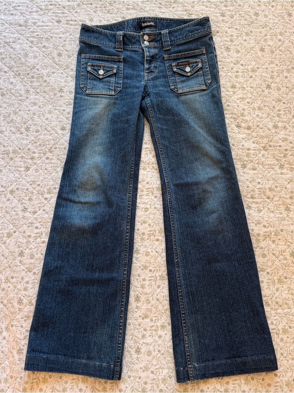 Vintage Hysteric Glamour kinky jeans low rise flared jeans